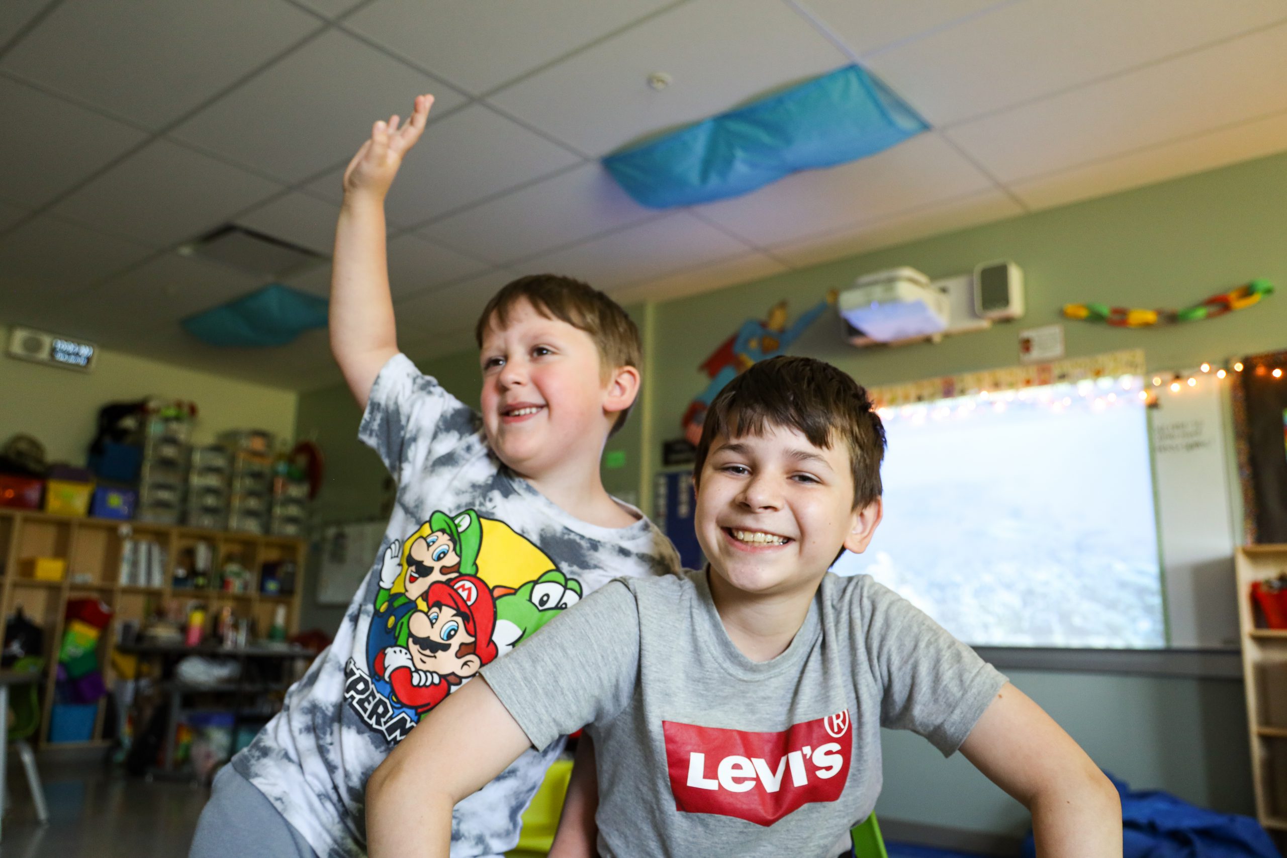 Students from Airline Drive Academy's Big Buddy/Little Buddy Program.