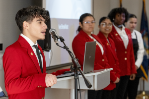 SkillsUSA students attend the 2025 Superintendents Legislative Breakfast. 