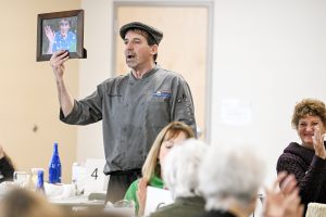 Chef Paul Dolan speaks to guests before eating as they host the 25th annual St. Patrick’s Day fest at Capital Region BOCES in Colonie on Thursday, March 13, 2025.